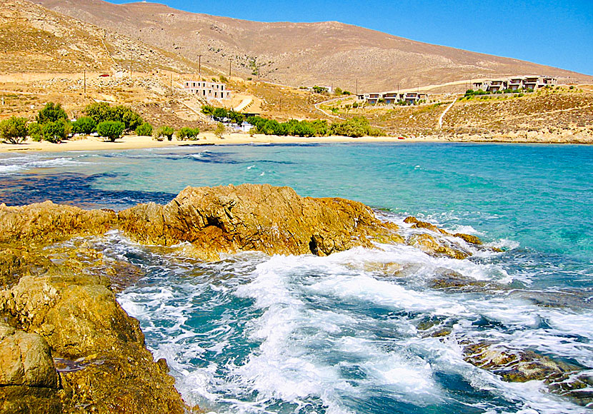 Serifos bästa stränder. Psili Ammos beach. 