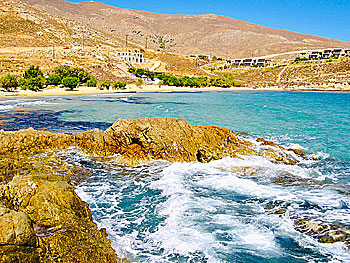 Psili Ammos och Agios Ioannis beach på Serifos.  