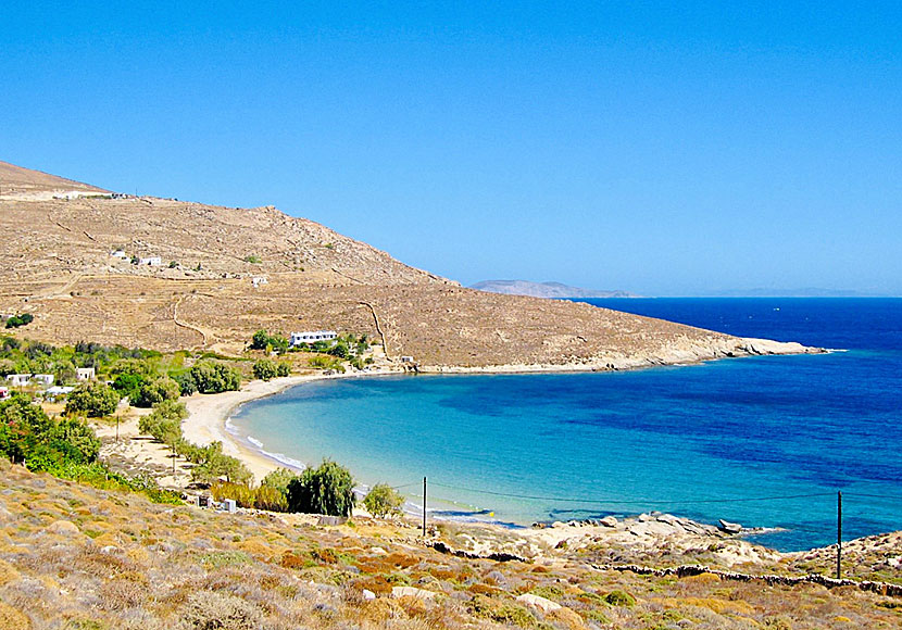Agios Ioannis beach på ön Serifos i Kykladerna.