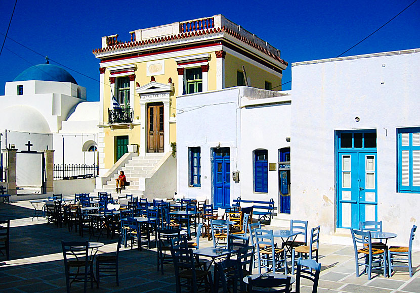 Taverna på torget i Chora på Serifos.