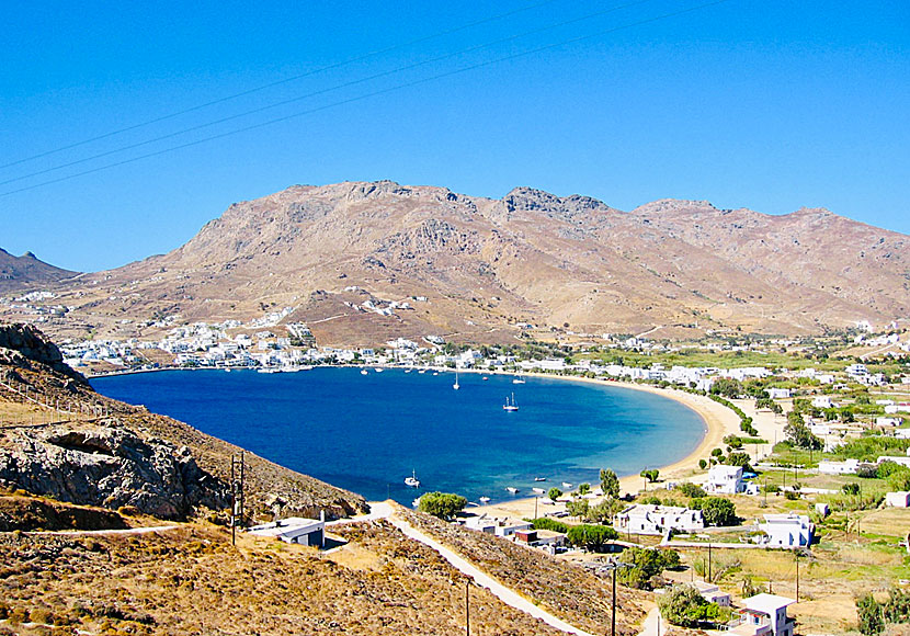 Serifos bästa stränder.Livadi beach. 