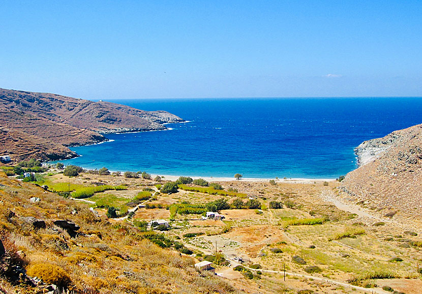 Sikamia beach är ett bra avslut på vandringen runt Serifos.