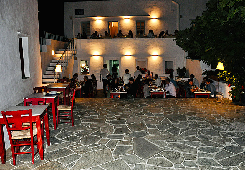 Bra tavernor och restauranger i Apollonia på Sifnos.
