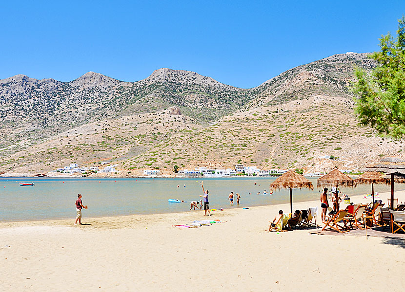 Sifnos bästa stränder. Kamares beach. 