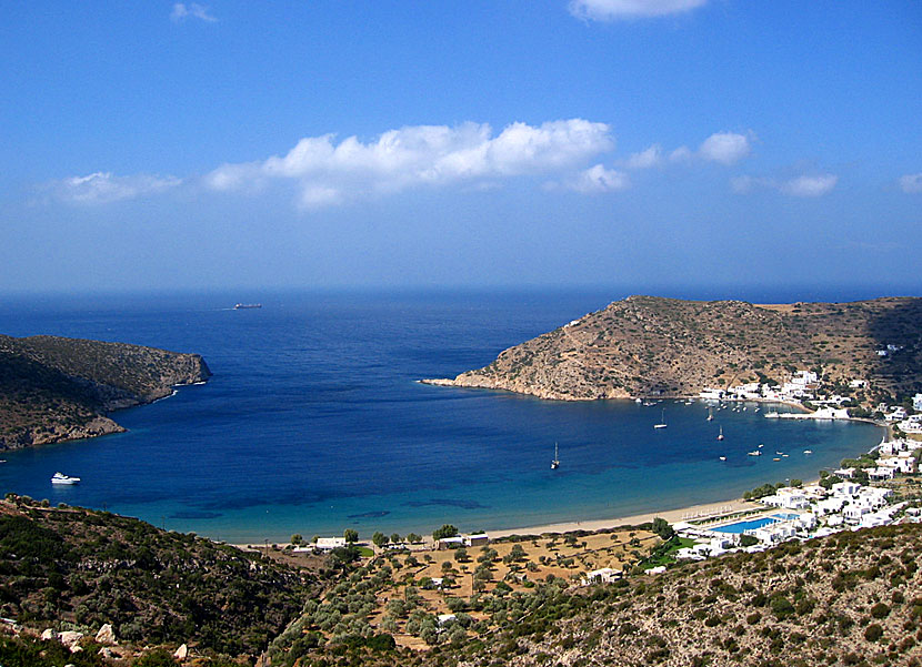 Vathy beach på Sifnos.