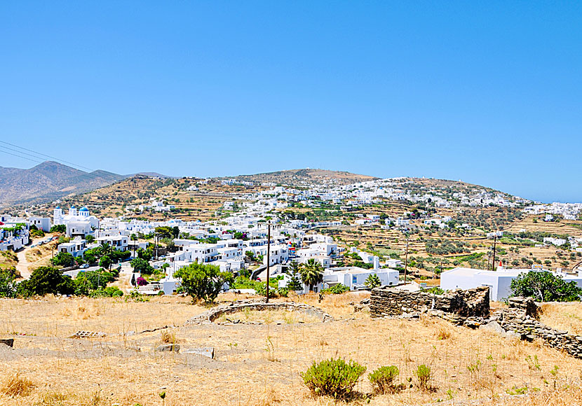 Byarna Apollonia, Exambela, Kato Petali, Ano Petali, Katavati och Artemonas på Sifnos i Kykladerna.