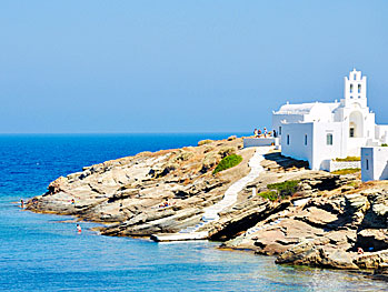 Chrisopigi beach på Sifnos.