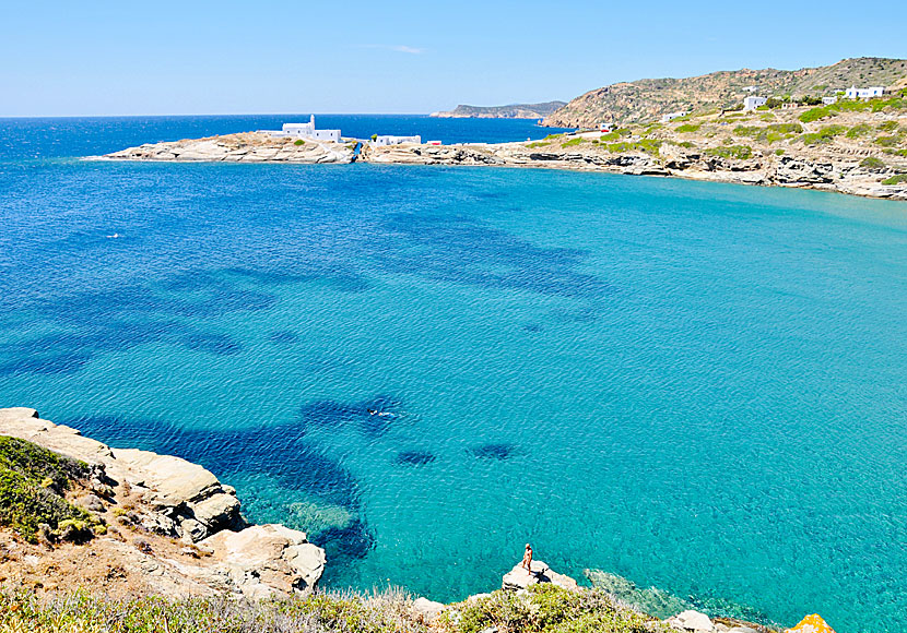 Snorkla på Sifnos i Grekland.  