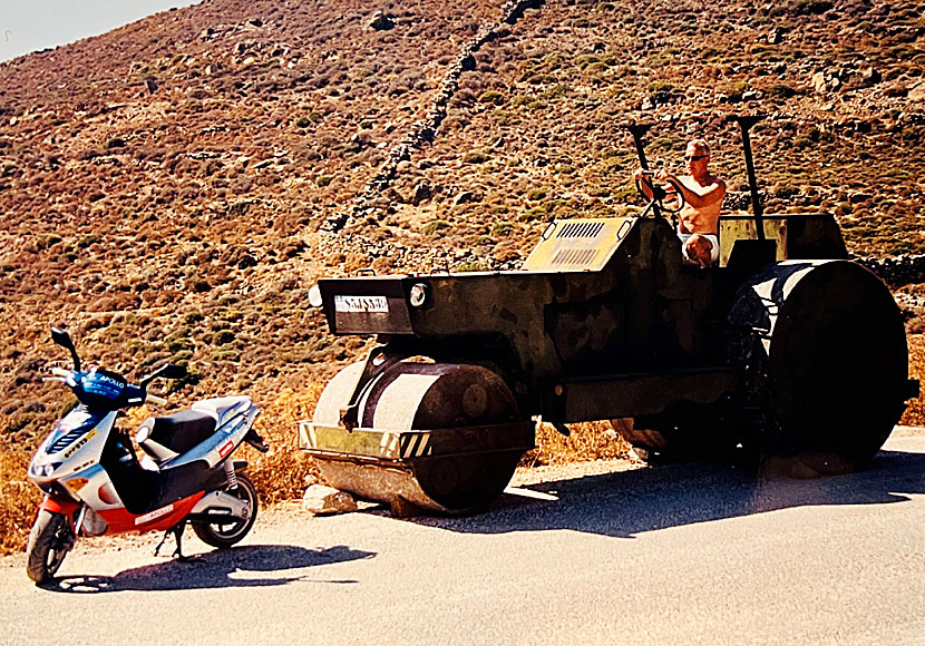 Vägen mellan Apollonia och Heronissos på Sifnos.