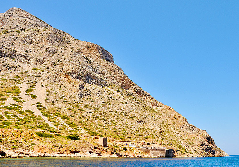 Försvarstorn på Sifnos i Grekland.