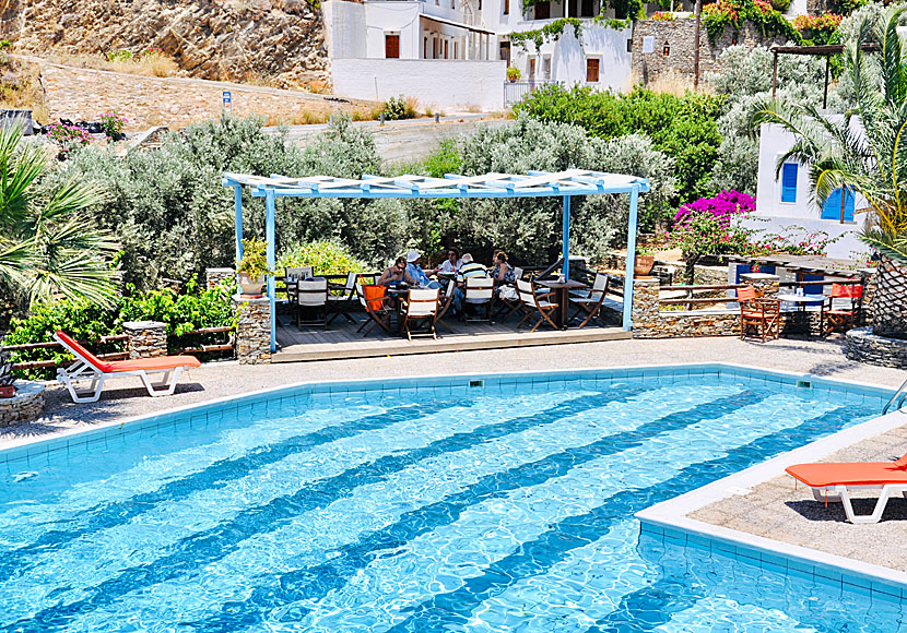 Bra hotell och pensionat med pool Platys Gialos på Sifnos.