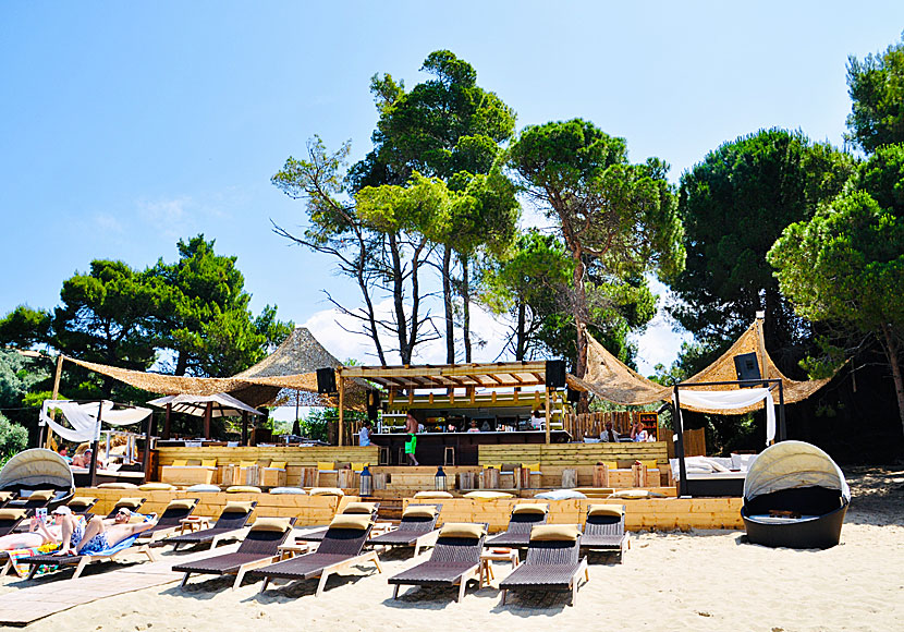 Beach bar på Banana beach på Skiathos.