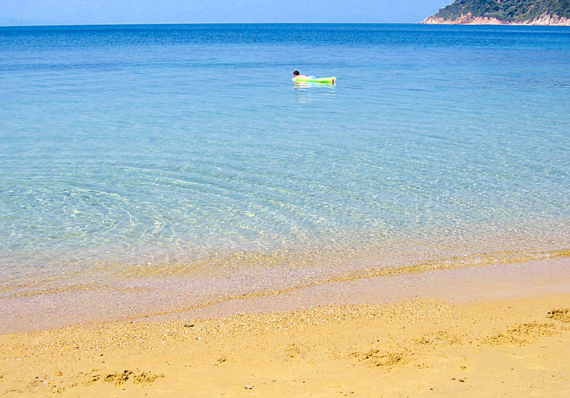 Maratha är en av Skiathos mest barnvänliga stränder och ligger Koukounaries.