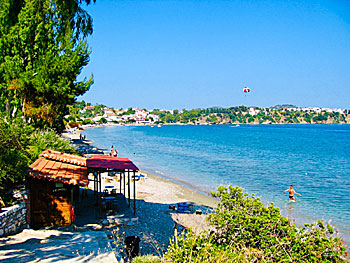 Megali Ammos beach på Skiathos. 