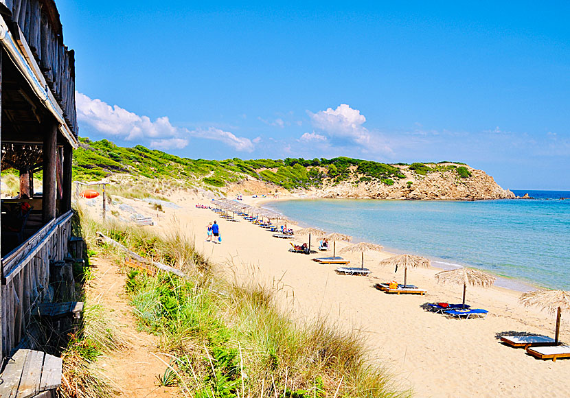 Ghournes beach på norra Skiathos i Grekland.