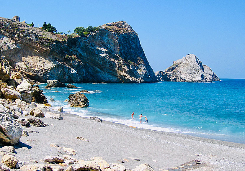 Kastro beach på Skiathos i Grekland.
