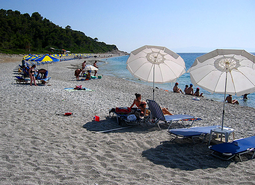 Milia beach på Skopelos.