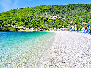 Panormos beach på Skopelos.