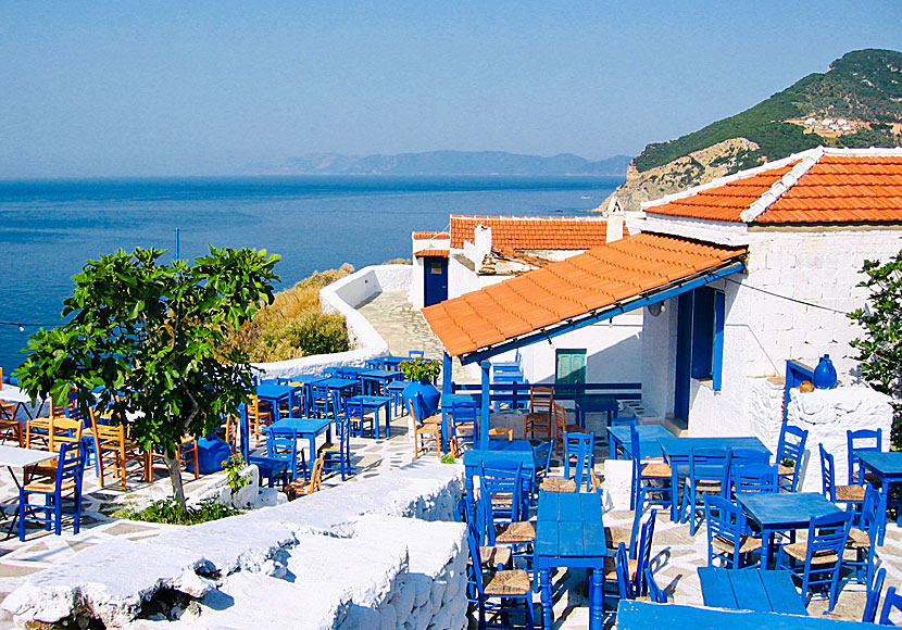 Restaurant Anatoli i stadsdelen Kastro i Skopelos stad.