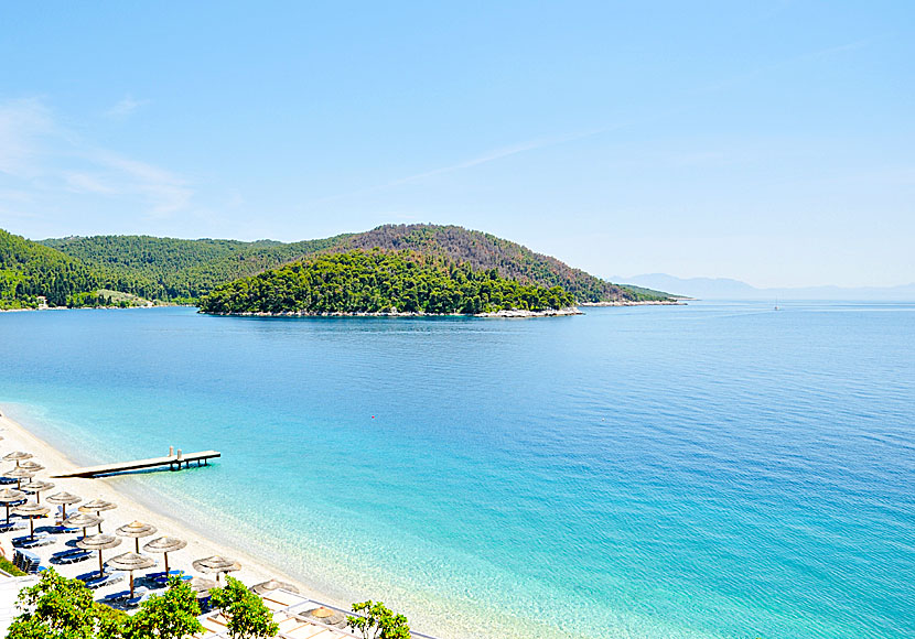 Adrina beach på Skopelos i Grekland.