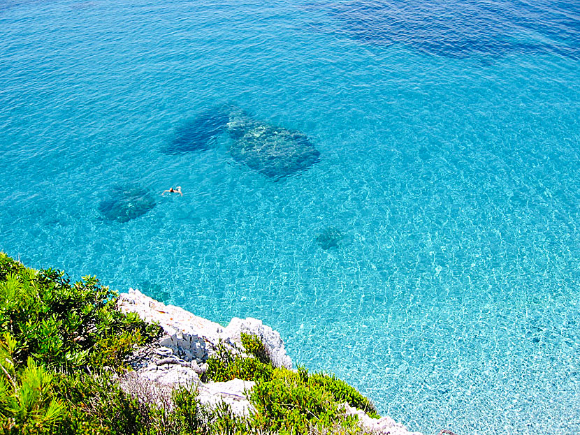 Snorkla på Skopelos.