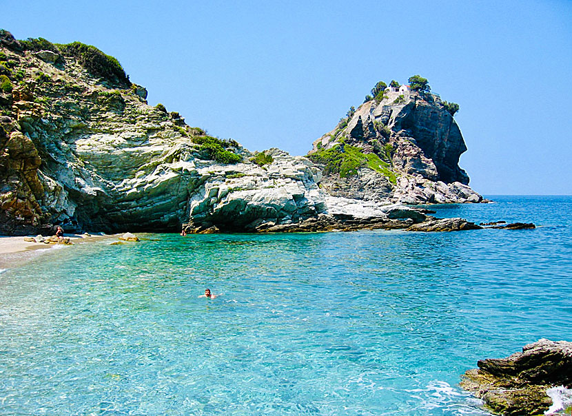 Stranden under Agios Ioannis sto Kastri church.