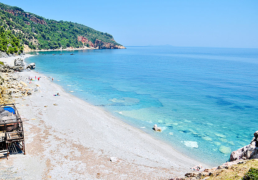 Velanio beach på Skopelos i Grekland.