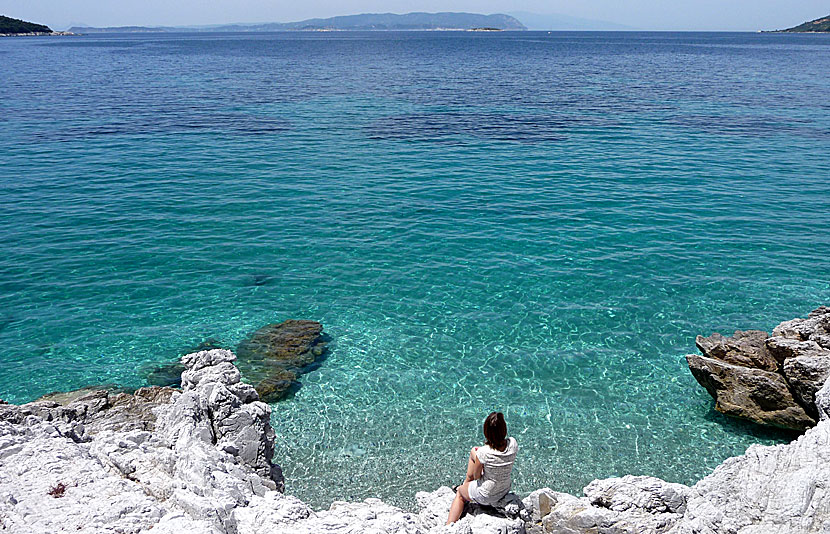 Kalimera beach. Skopelos.