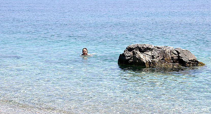 Nudism. Velanio beach.  Skopelos.