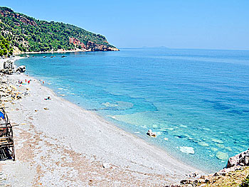 Velanio beach på Skopelos.