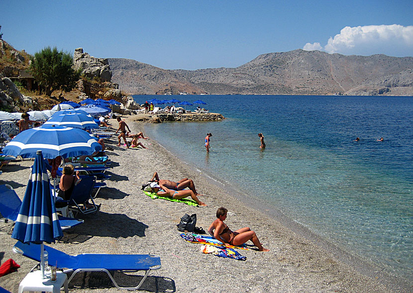 Nos beach på Symi.