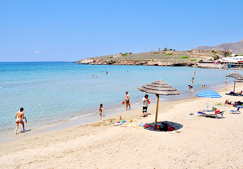 Stranden i Agathopes på Syros.