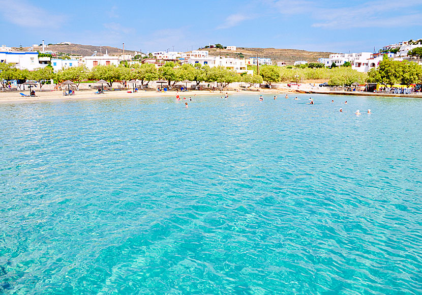 Syros bästa stränder. Azolimnos beach.  