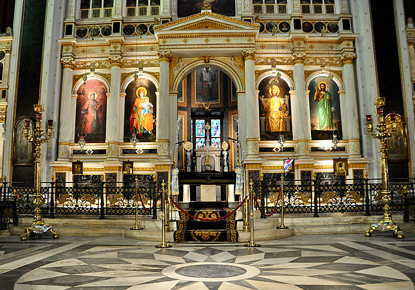 Church of Resurrection. Ermoupolis. Syros.