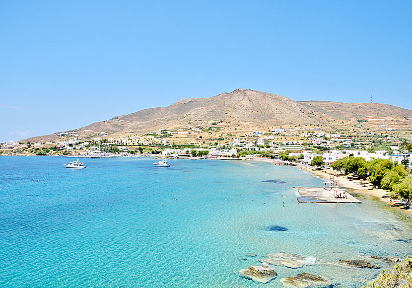 Syros bästa stränder. Finikas beach.  