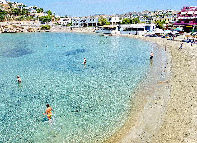 Syros bästa stränder. Vari beach.  