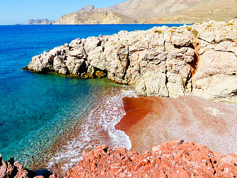 Tilos bästa stränder. Kalimera  beach.