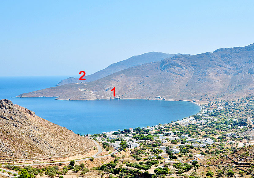 Mördarbacken i Livadiabukten, mellan Restaurang Faros och Agios Ioannis church, är den jobbigaste delen av vandringen till Gera. 