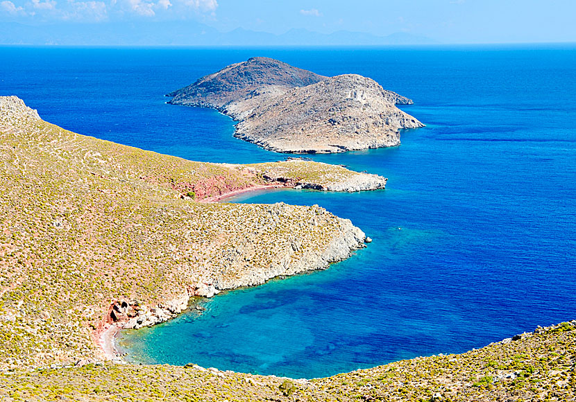 Red beach.  Tilos.