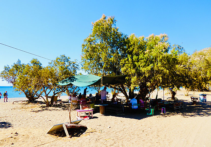 Kantina. Eristos beach. Tilos.