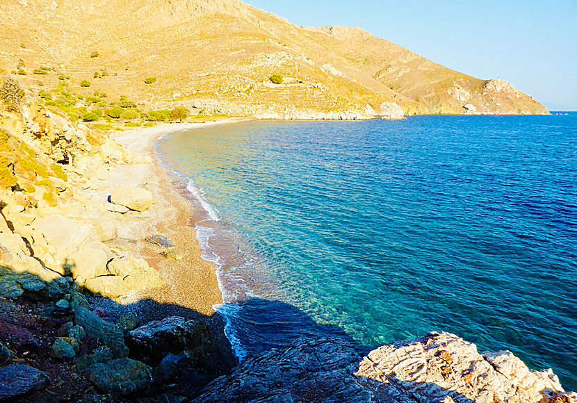 Tilos. Lethra beach.