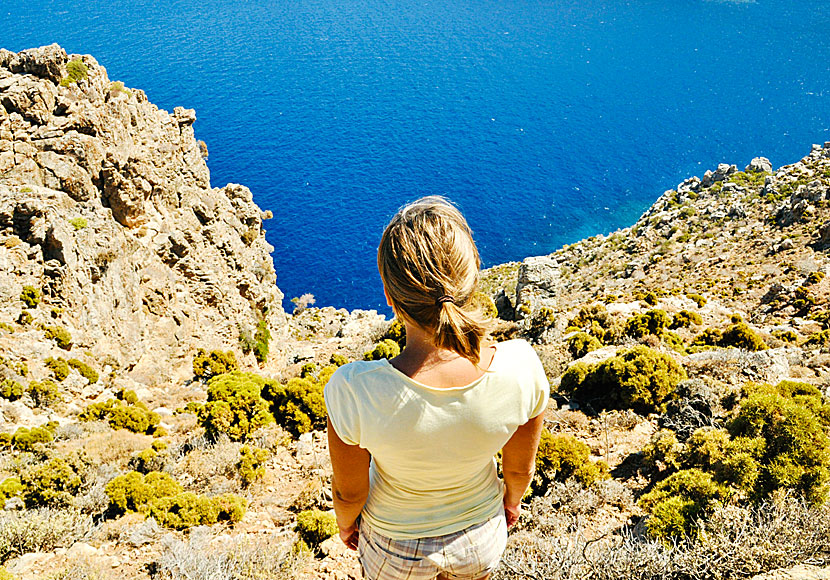 Om du är höjdrädd finns det vandringar du ska undvika på ön Tilos i Dodekaneserna.