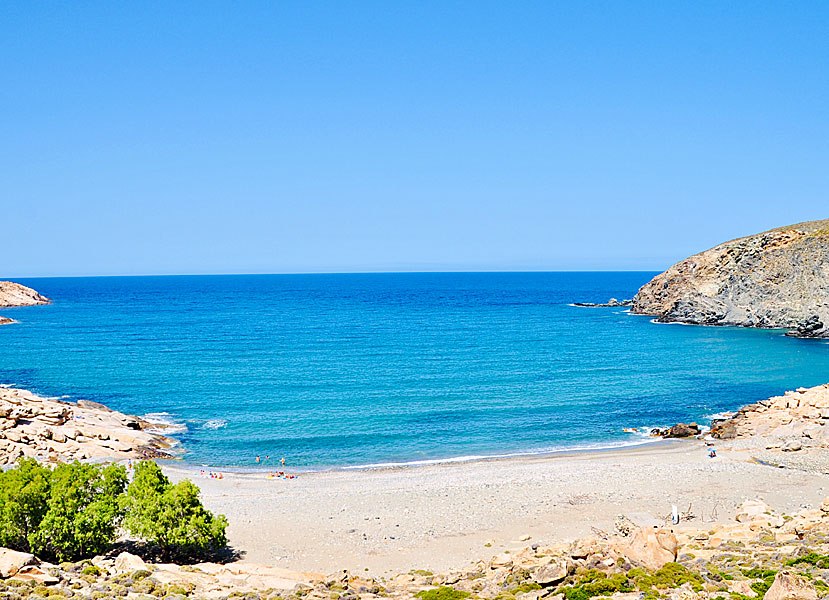 Tinos bästa stränder. Livada beach.