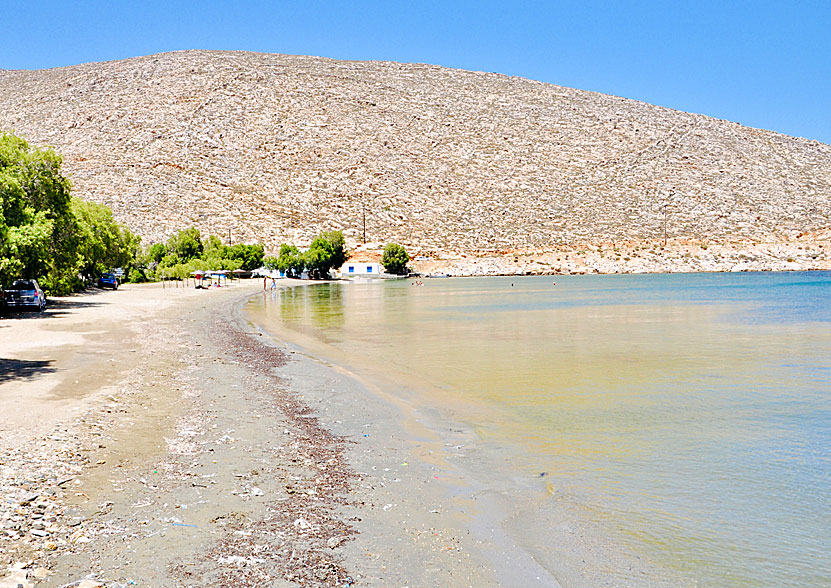 Tinos bästa stränder. Panormos beach.