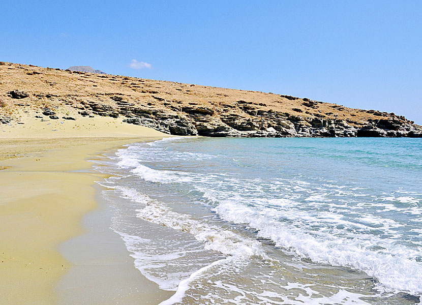 Tinos bästa stränder. Pachia Ammos beach.