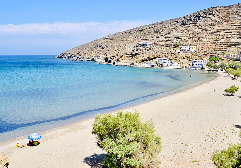 Tinos bästa stränder. Rochari beach.