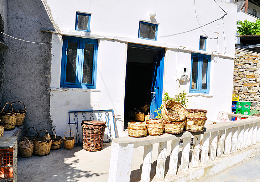 Korgbindareverkstäder i Volax på Tinos i Grekland.