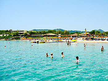 Agios Nikolaos beach på Zakynthos.