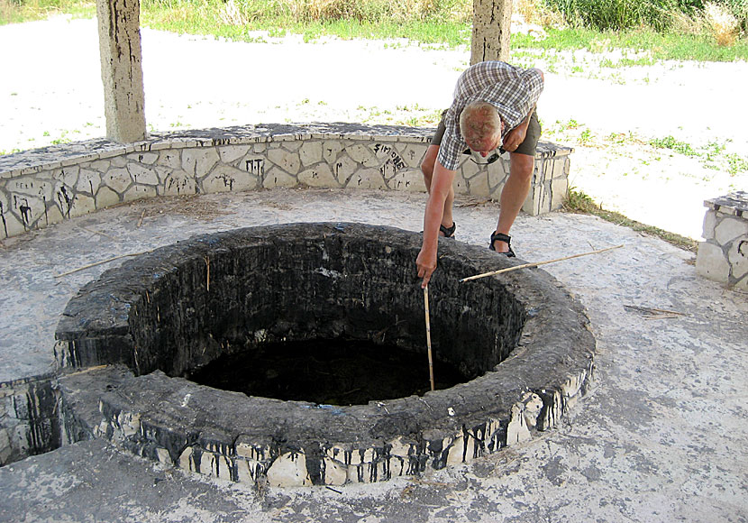 Herodotus' well in Zakynthos where there is tar and asphalt.