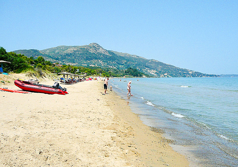 Zakynthos bästa stränder. Ionion (Vasilikos) beach.